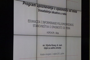 Poljoprivrednici na edukaciji o zaštiti od minske opasnosti