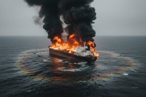 Ekološka katastrofa u kineskom moru - eksplodirao tanker pun kondenzata!