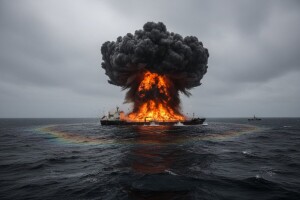 Ekološka katastrofa u kineskom moru - eksplodirao tanker pun kondenzata!