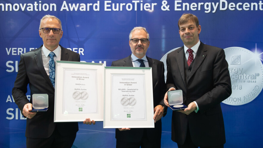 Unatoč oštroj konkurenciji, Fanonov RUPIOLSunline osvojio srebrnu medalju za inovaciju na EuroTieru!