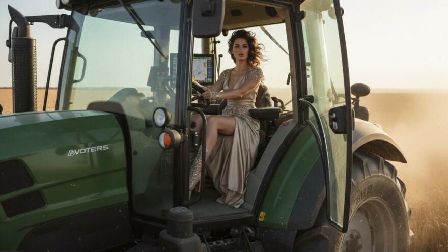 Gola Pokosica na traktoru