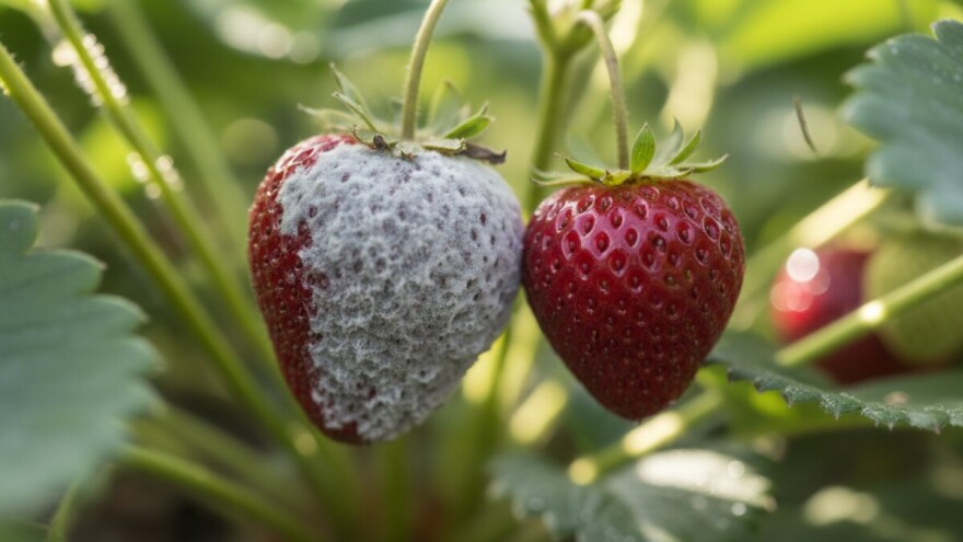 Gusto zasađene jagode pogađa siva plijesan