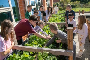 Nastava u vrtu: Biologiju, kemiju i poduzetništvo đaci učili na uzdignutim gredicama