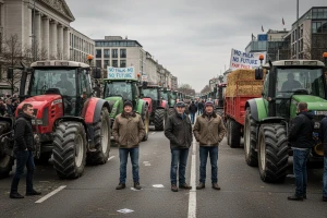 I naši mljekari prosvjeduju u Bruxellesu