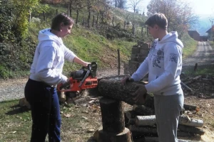 Sestre blizankinje rade sve seoske poslove