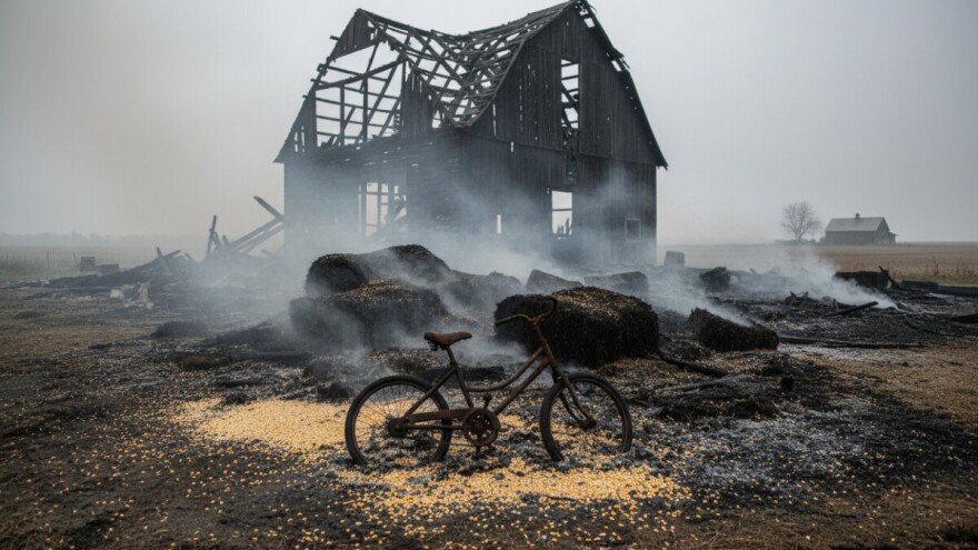 Izgorjelo tona i pol kukuruza i 300 bala slame