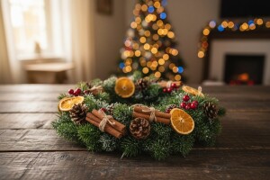 Izradite božićni vjenčić