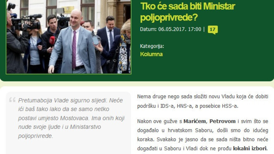 Svibanj na Agroklubu u politici i potporama