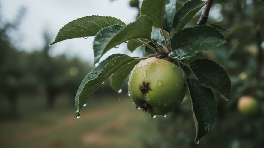 Kiše pogoduju krastavosti jabuka