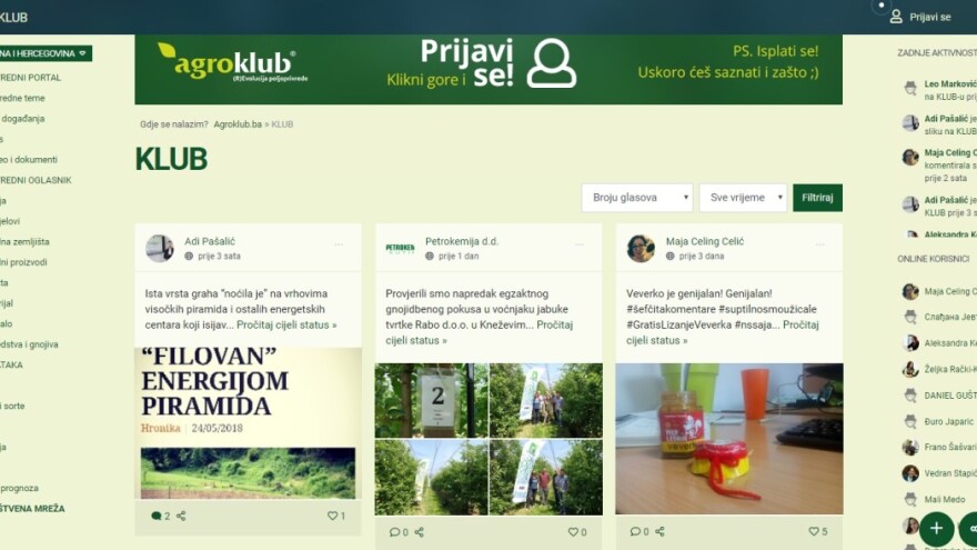Podijelite s nama svoje fotografije, pitanja, savjete, radosti i brige - uđite u naš KLUB!