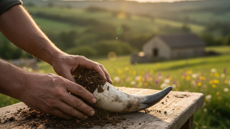 Kompost iz roga, pripravci iz kravlje lubanje?