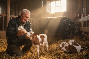 Krava otelila petorke!