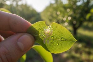 Kruškine buhe ličinke odlažu na naličje listova