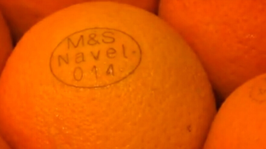 Nizozemska kompanija eko plodove označava laserski