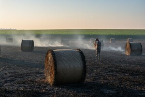 Laslu je izgorjelo 800 bala slame