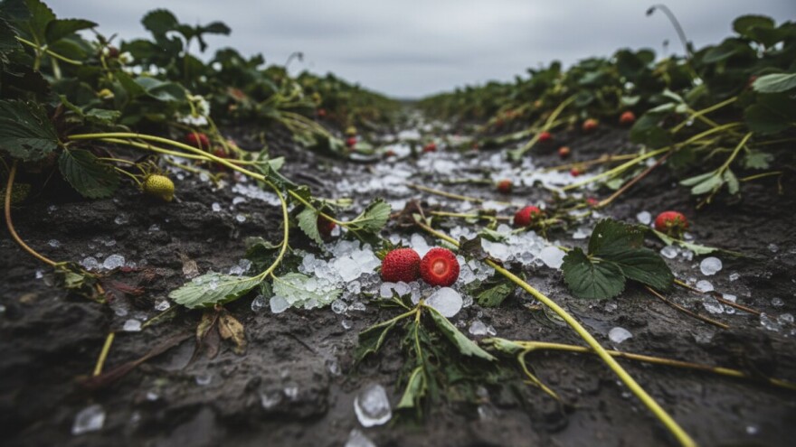 Led u Požeštini 'obrao' voće i povrće