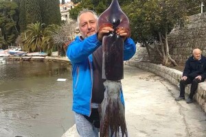 Šetao uz more pa ulovio lignjuna teškog 6,4 kg!