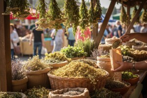 Ljekovito bilje na osječkoj tržnici