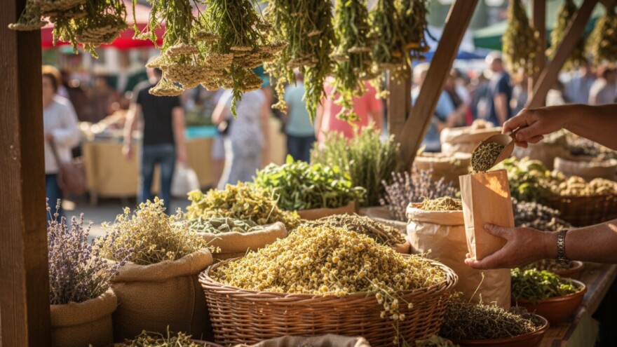 Ljekovito bilje na osječkoj tržnici