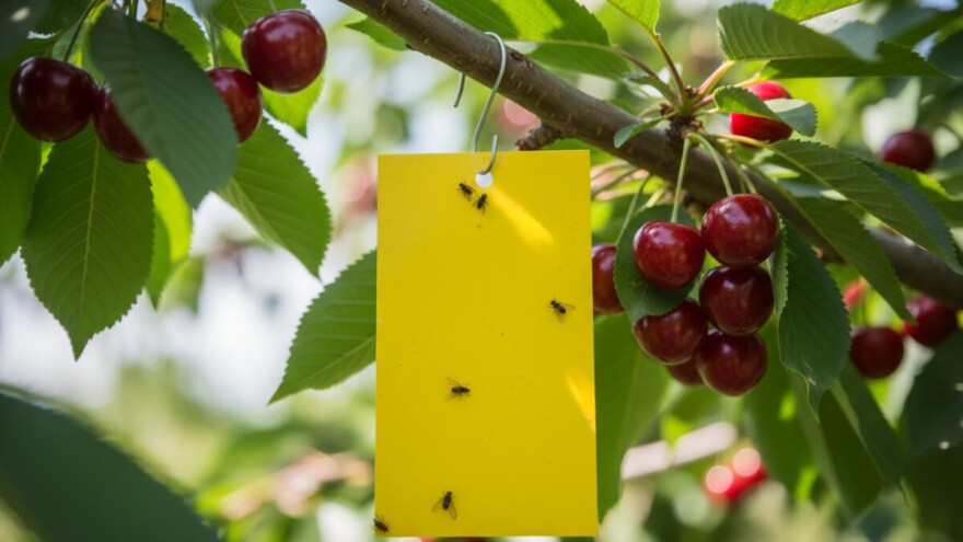Ljepljivim pločama protiv trešnjine muhe