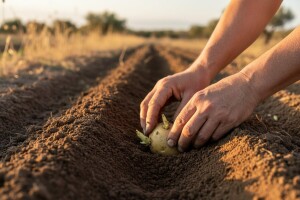 Ljetna sadnja krumpira u Dalmaciji