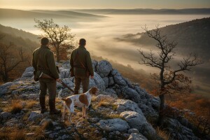 Lovci na divlje svinje u Zagori