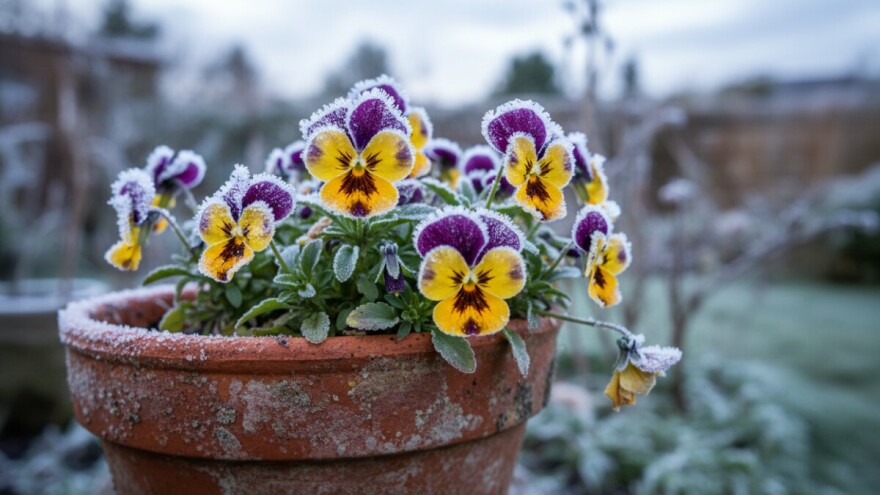 Maćuhica - zimski ukras vrta