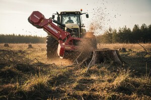 Malčer Prinoth M650 za nekoliko sekundi smrska sve što mu se nađe na putu