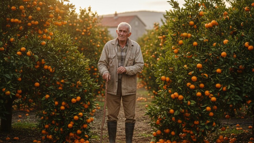 Mandarina je neobrana, nema nikog da je bere?