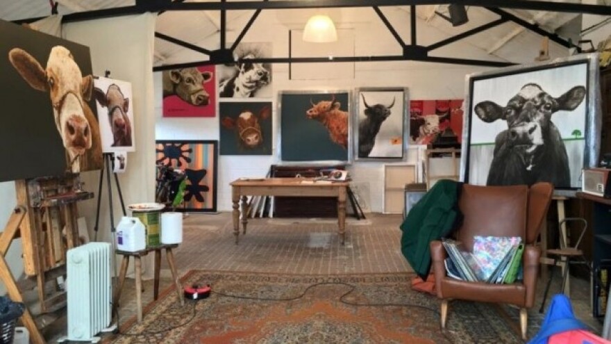 Umjesto na paši, krave na platnu!