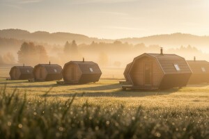 Medeno selo - mjesto gdje su kućice u obliku saća