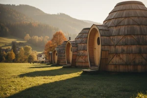 Medeno selo - mjesto gdje su kućice u obliku saća