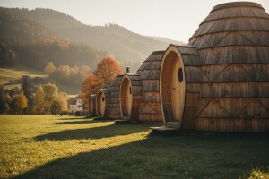 Medeno selo - mjesto gdje su kućice u obliku saća