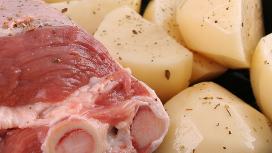 Meso unutra, krompir van