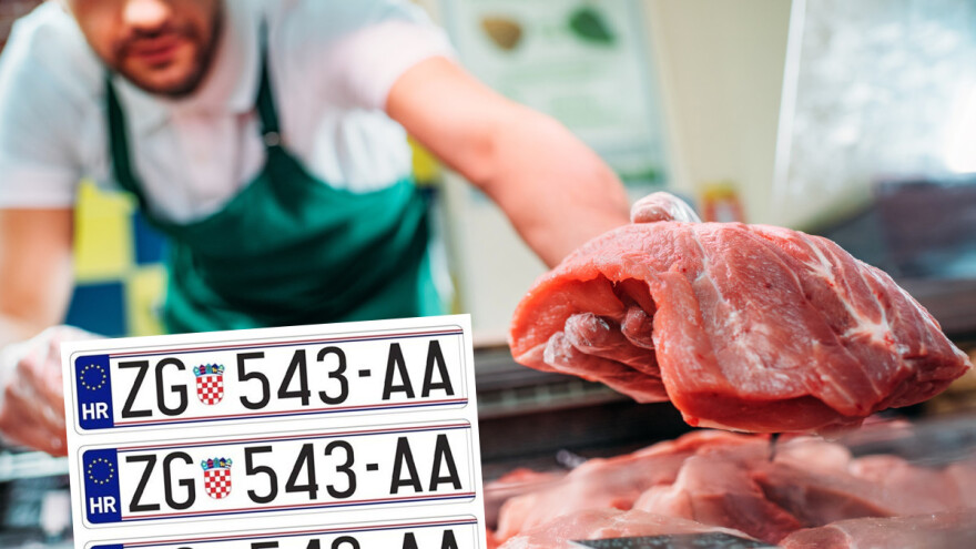 Meso treba jasno označiti, kao auto registarskom pločicom