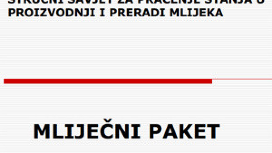 Pristigli Zaključci u sektoru proizvodnje mlijeka