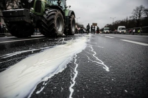 Mljekari blokirali Slavonsku aveniju i izazvali kaos