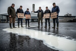 Mljekari prosvjeduju osmi dan