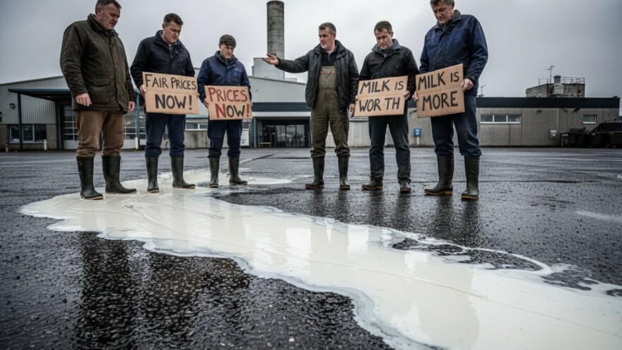 Mljekari prosvjeduju osmi dan