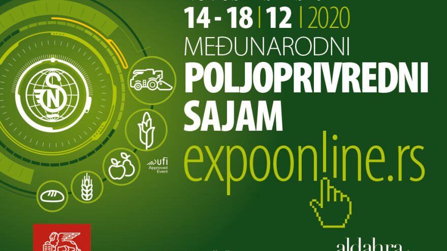 Novosadski Međunarodni sajam poljoprivrede onlajn od 14. do 18 decembra