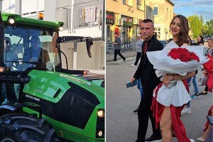 "Zalizan i namirisan" u traktoru od 100.000 KM stigao na maturu: Ko je Muris Fuško?