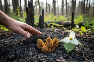Na zgarištu traže gljive