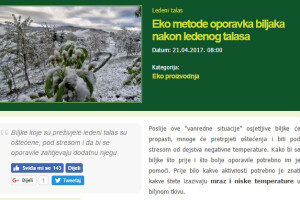 April je opet bio nesklon poljoprivrednicima
