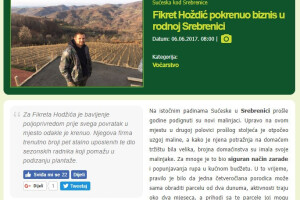 Otkup maline glavna tema mjeseca juna