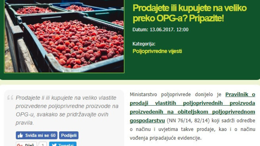 Lipanj u znaku uništavanja voćnjaka i cijena