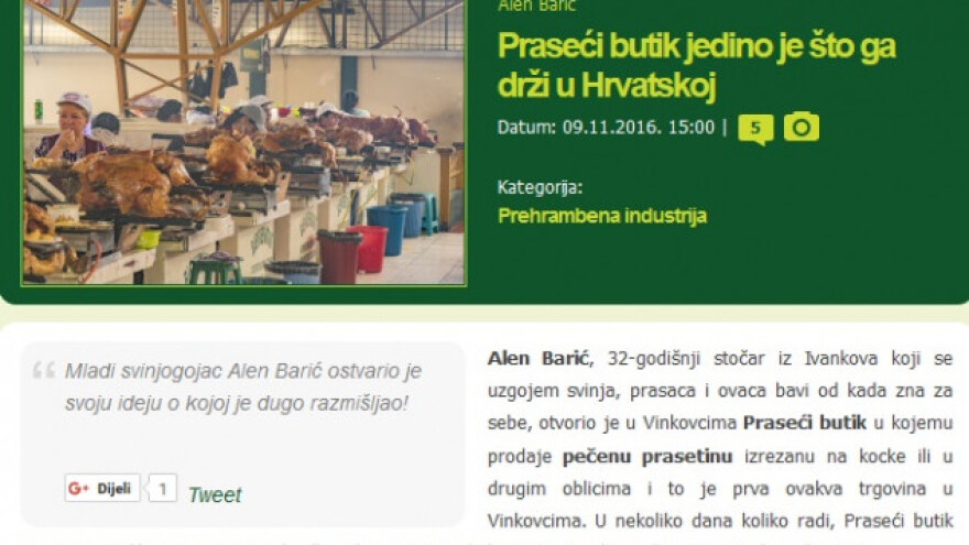 Studeni u znaku prehrambene industrije