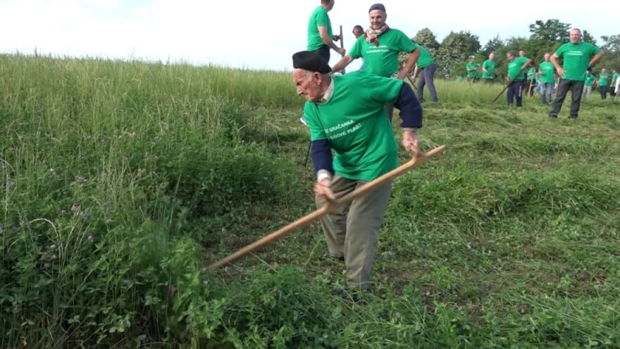 Penzioner Avdo, kosom starom četiri decenije, pobijedio na kosijadi