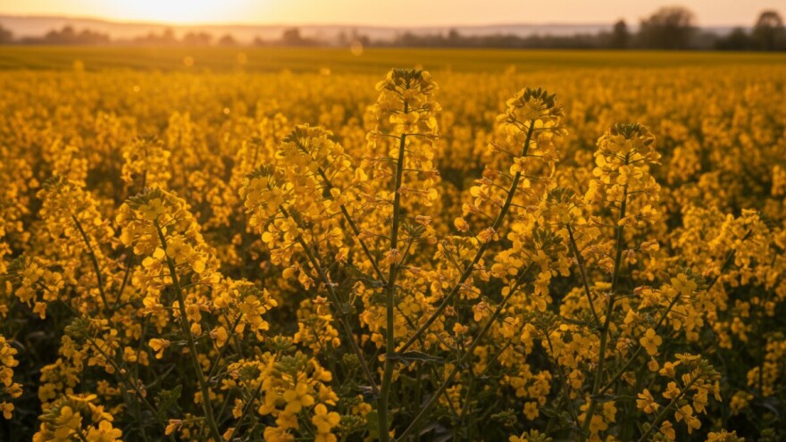 Narančaste sorte na žutim poljima
