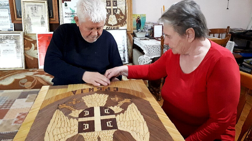 Slamka po slamka ikona - slikanje stabljikama žitarica i lekovitog bilja