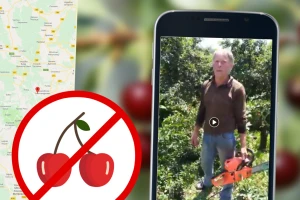 Motornom testerom posekao voćnjak, pa održao govor: Seljak je zgažen i ugrožen